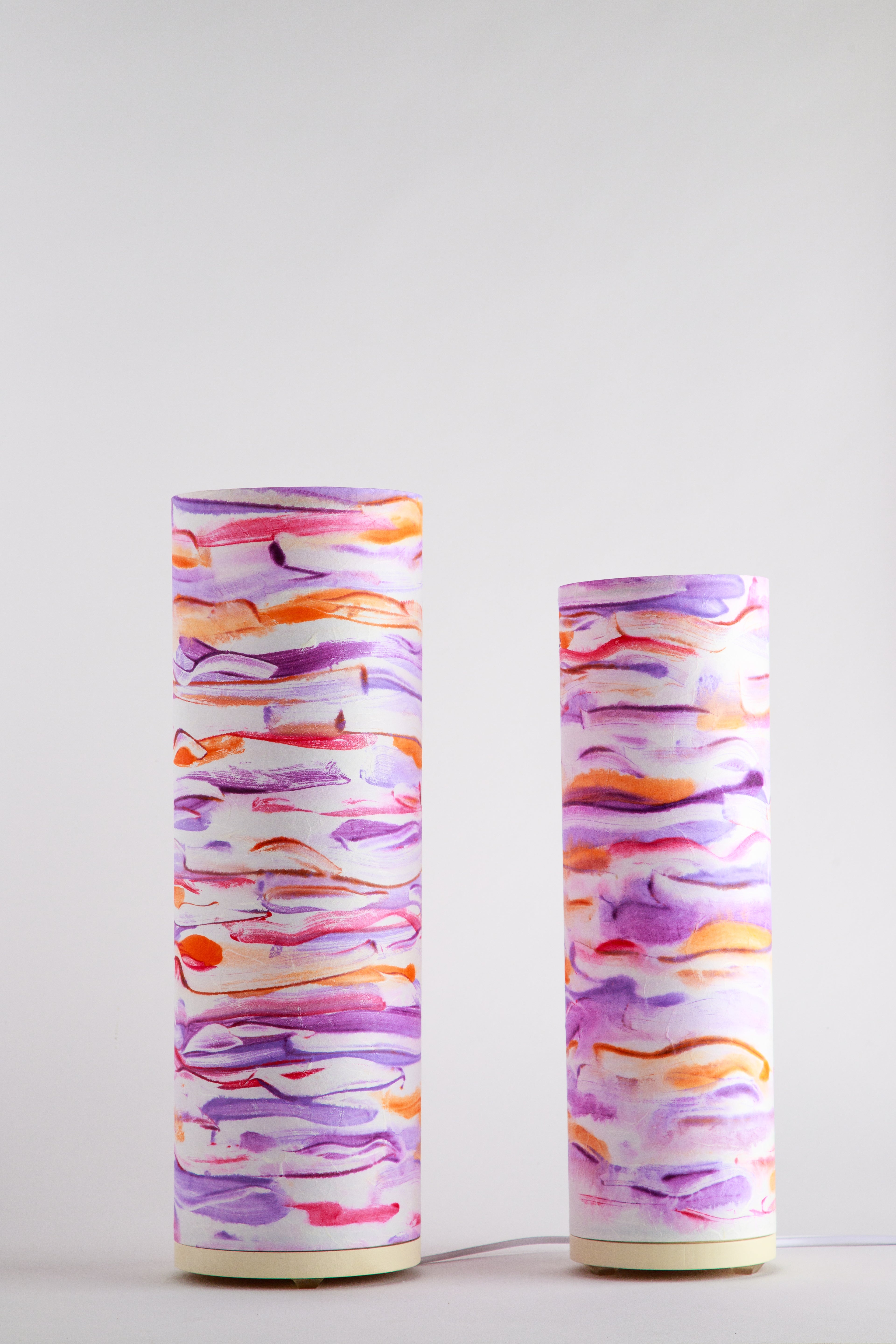 Ambient Flow - Purple & Orange Studio Table Lamp