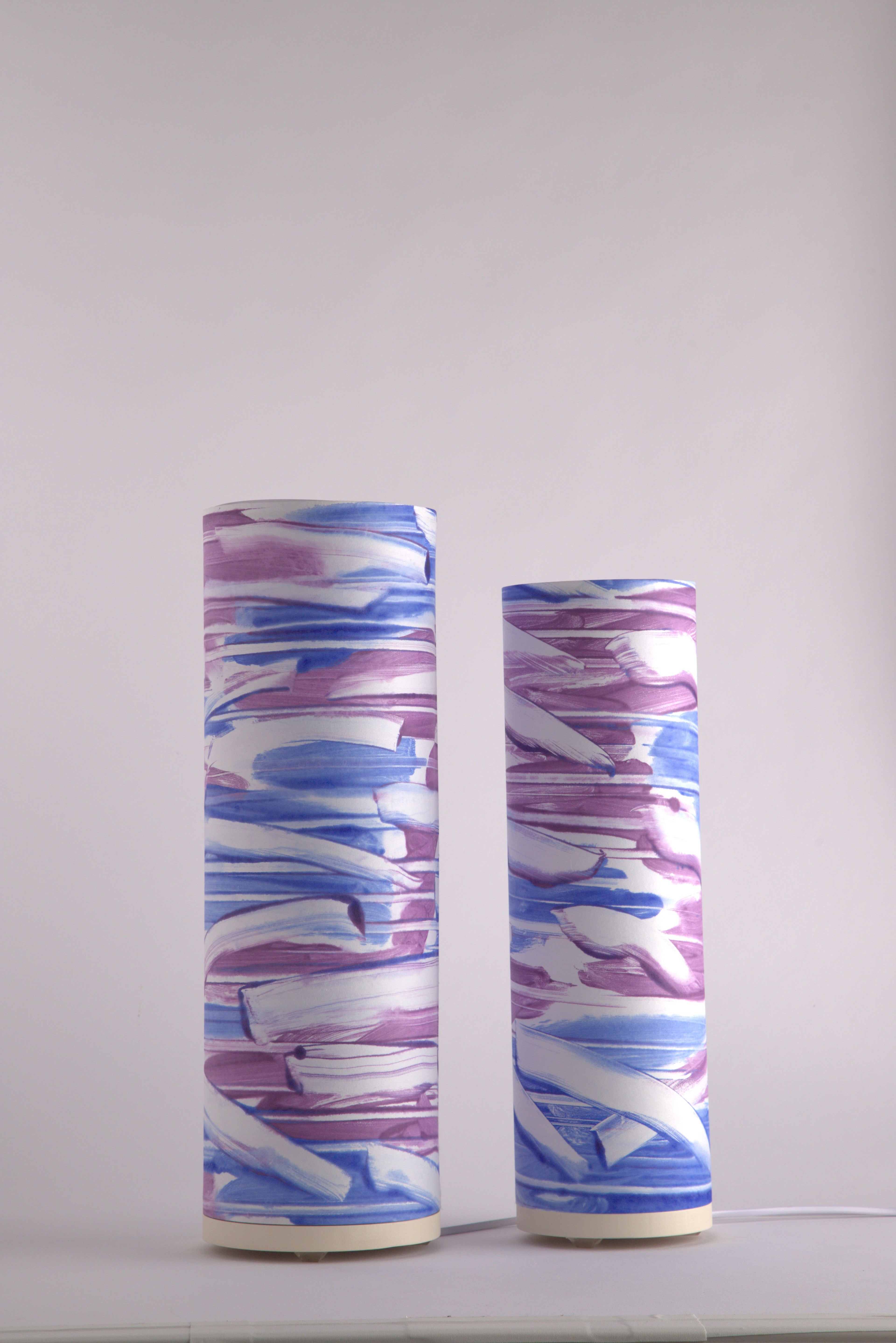 Ambient Flow - Blue & Magenta Studio Table Lamp