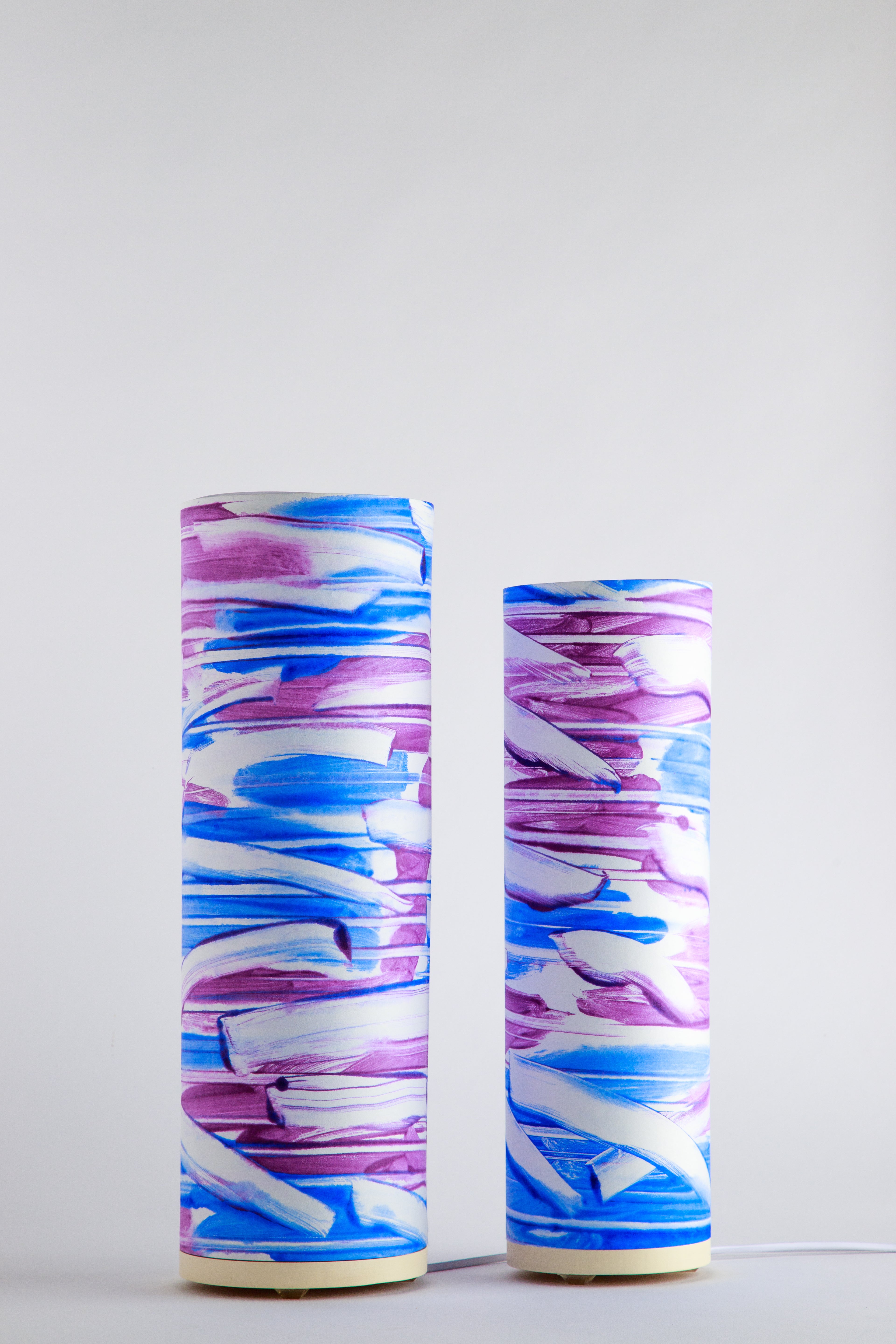 Ambient Flow - Blue & Magenta Studio Table Lamp
