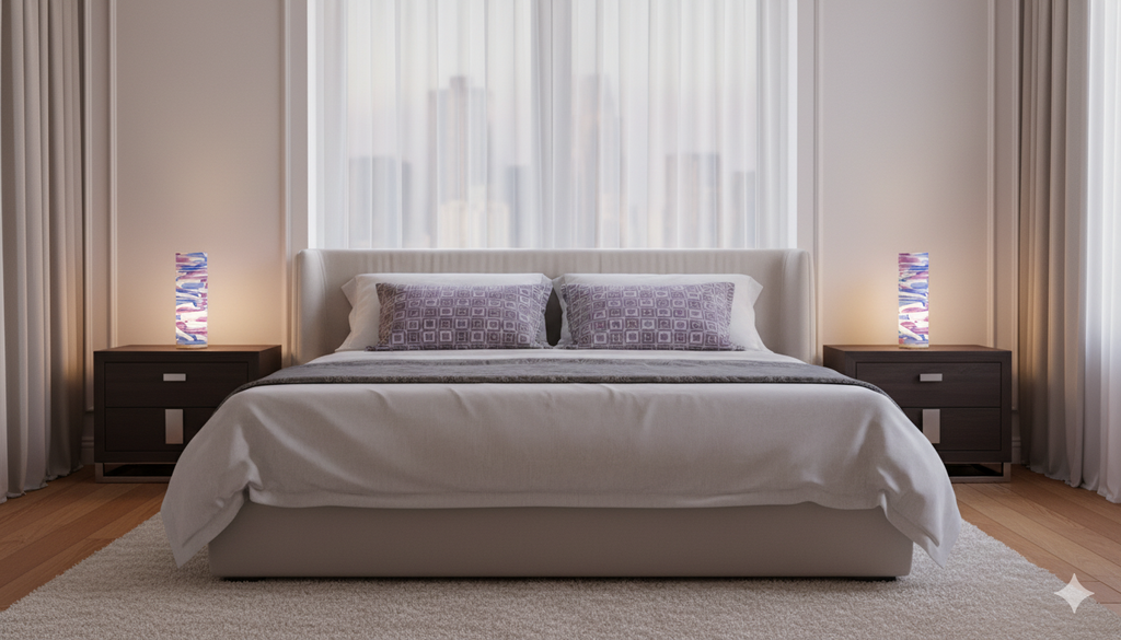 Ambient Flow - Blue & Magenta Studio Table Lamp