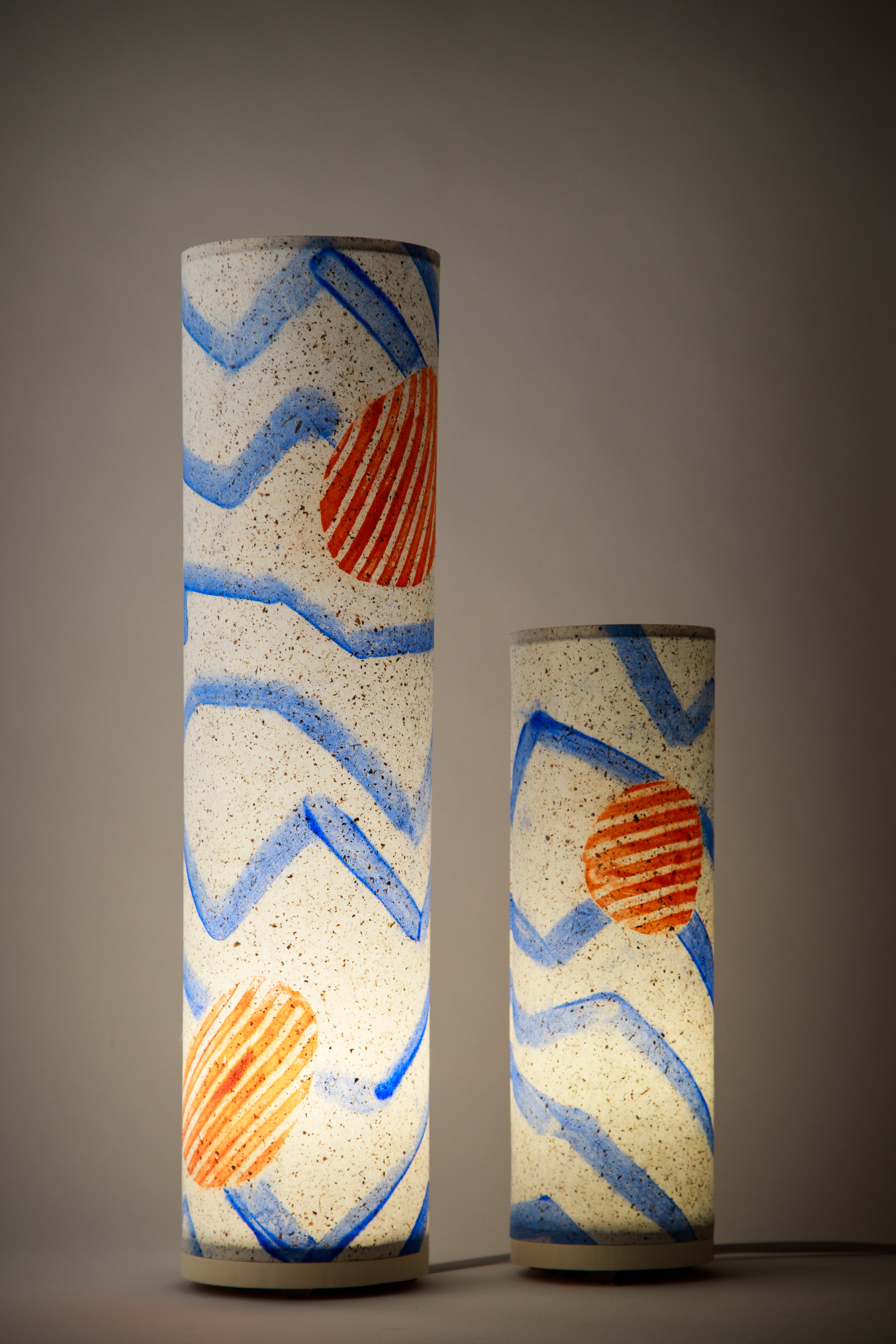 Zig Zag – Cobalt & Terracotta Studio Table Lamp