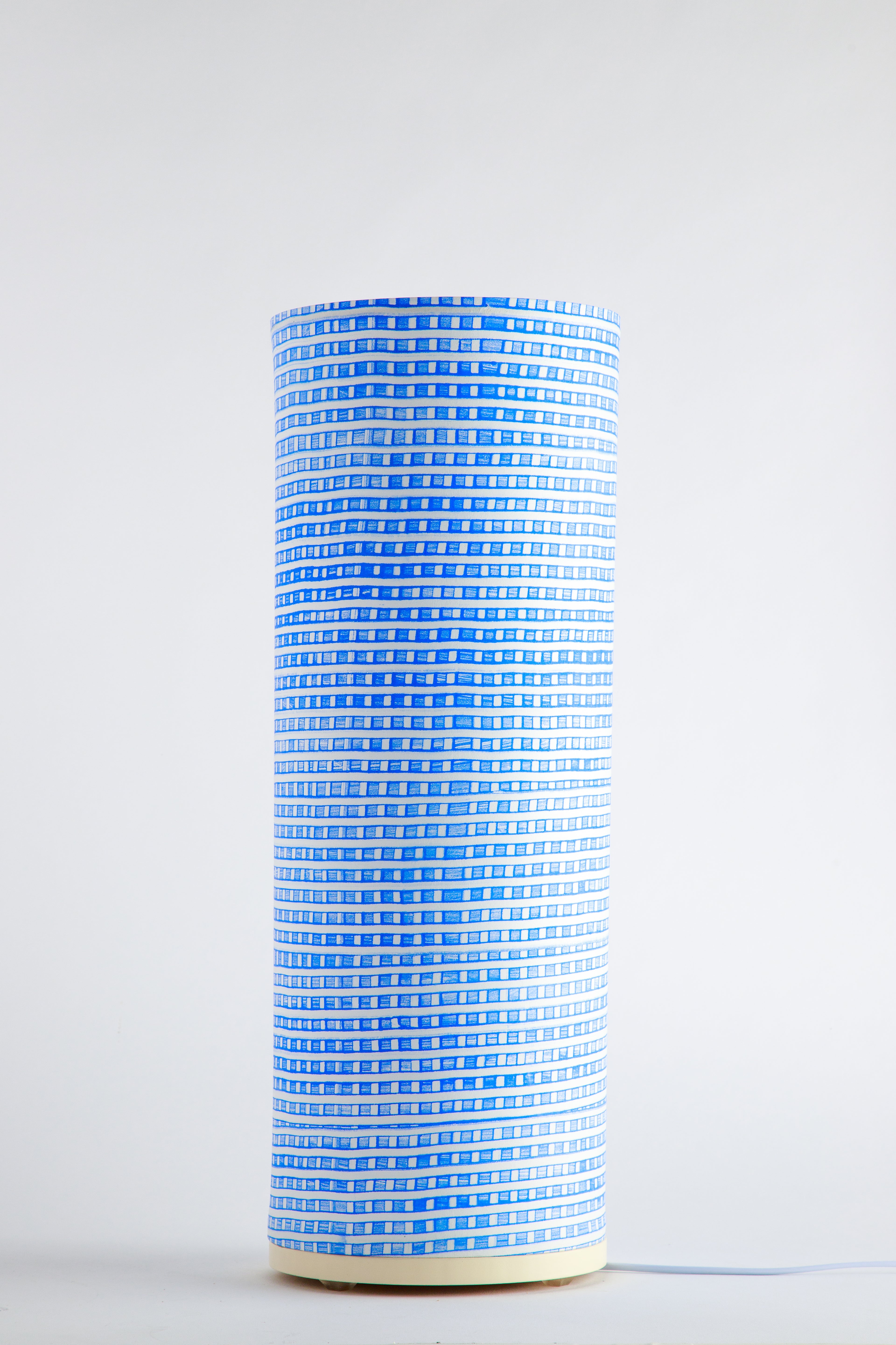 Strata - Blue Lattice Studio Table Lamp