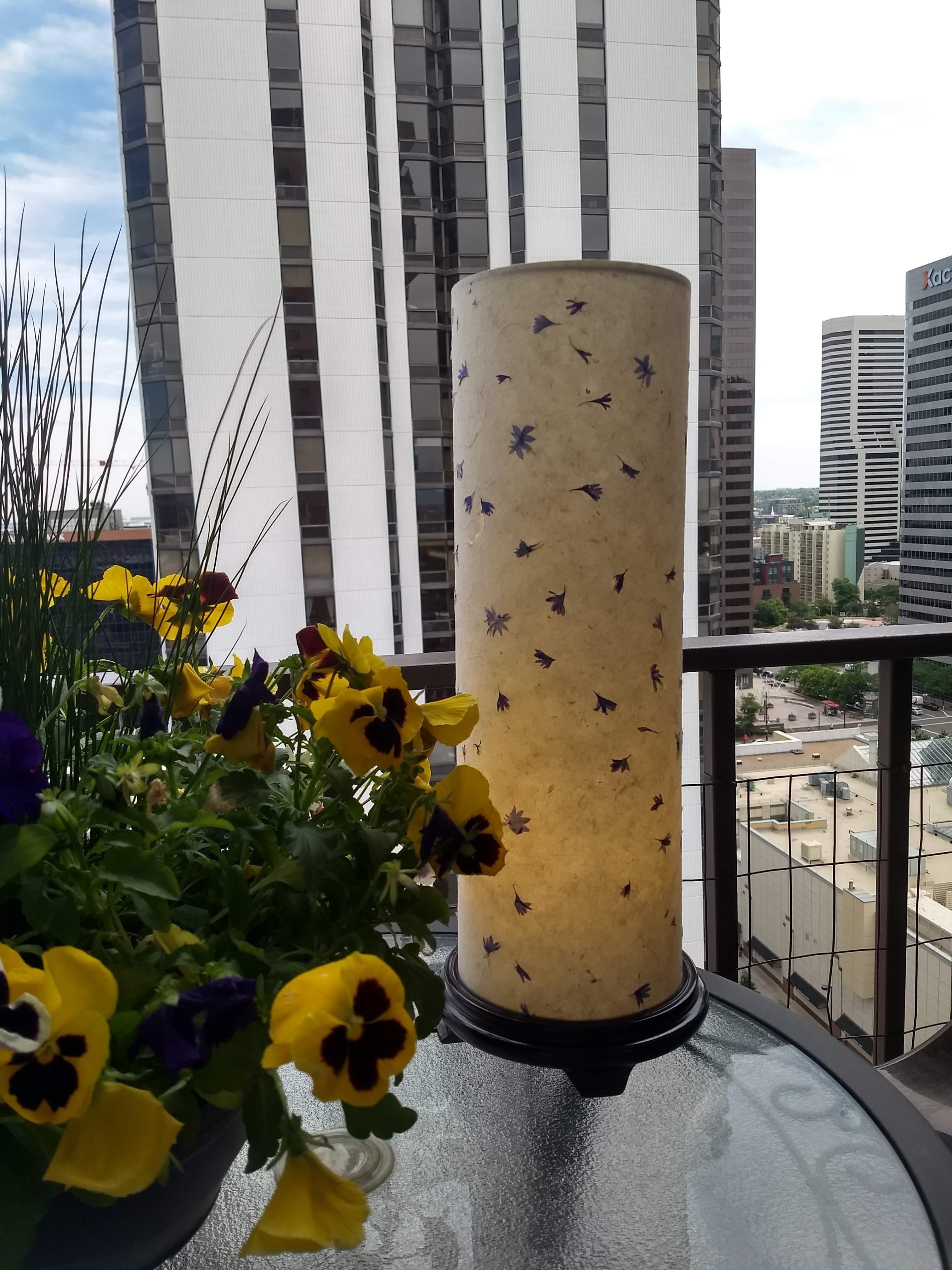 Global Motif Series - Blue Flowers - Table Lamp